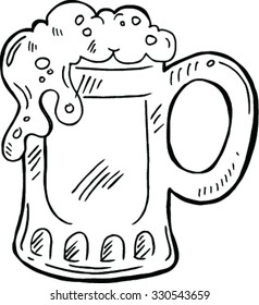  doodle of beer icon