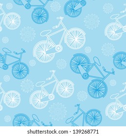 doodle bike seamless