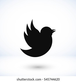 Doodle bird icon, flat design best vector icon