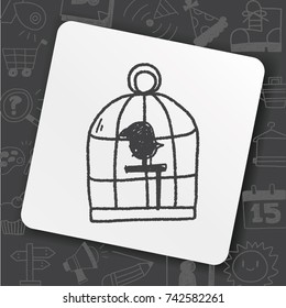 doodle birdcage