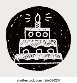 doodle birthday cake