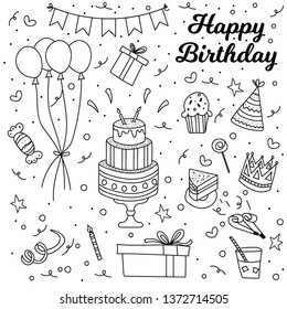 Doodle Birthday Elements