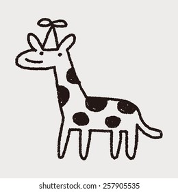 doodle birthday giraffe