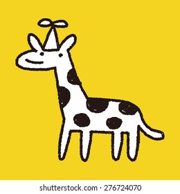doodle birthday giraffe