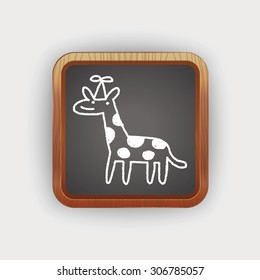 doodle birthday giraffe
