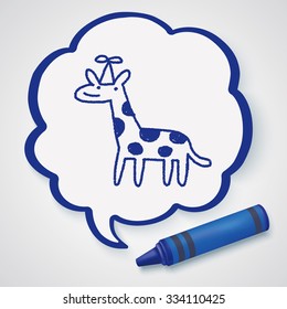 doodle birthday giraffe