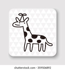 doodle birthday giraffe