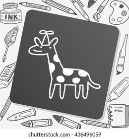 doodle birthday giraffe