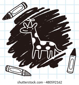 doodle birthday giraffe