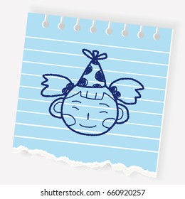 doodle birthday girl
