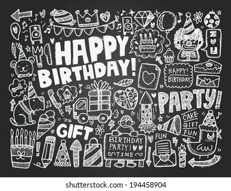 Doodle Birthday party background