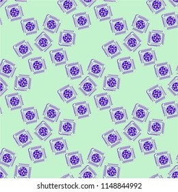 Doodle biscuit cookie or cracker background. Cookie seamless pattern