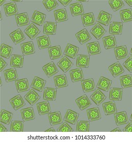 Doodle bisquit cookie or cracker background. Cookie seamless pattern