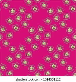 Doodle bisquit cookie or cracker background. Cookie seamless pattern