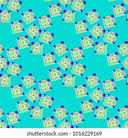Doodle bisquit cookie or cracker background. Cookie seamless pattern