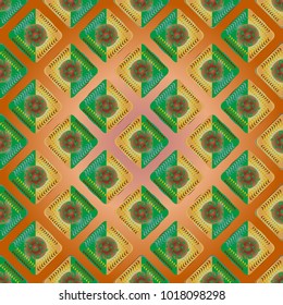Doodle bisquit cookie or cracker background. Cookie seamless pattern
