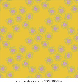 Doodle bisquit cookie or cracker background. Cookie seamless pattern