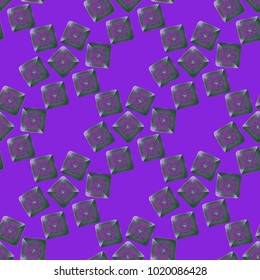 Doodle bisquit cookie or cracker background. Cookie seamless pattern