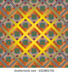Doodle bisquit cookie or cracker background. Cookie seamless pattern
