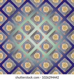 Doodle bisquit cookie or cracker background. Cookie seamless pattern