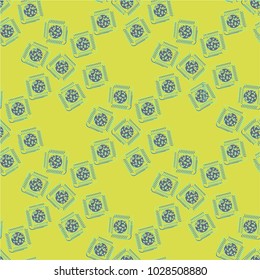 Doodle bisquit cookie or cracker background. Cookie seamless pattern