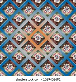 Doodle bisquit cookie or cracker background. Cookie seamless pattern