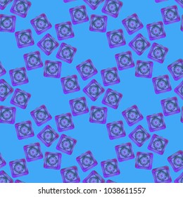 Doodle bisquit cookie or cracker background. Cookie seamless pattern
