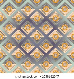 Doodle bisquit cookie or cracker background. Cookie seamless pattern