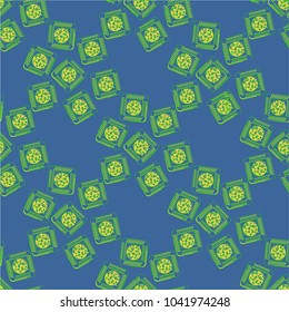 Doodle bisquit cookie or cracker background. Cookie seamless pattern