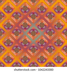 Doodle bisquit cookie or cracker background. Cookie seamless pattern