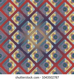Doodle bisquit cookie or cracker background. Cookie seamless pattern