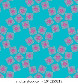 Doodle bisquit cookie or cracker background. Cookie seamless pattern