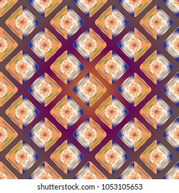Doodle bisquit cookie or cracker background. Cookie seamless pattern