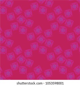 Doodle bisquit cookie or cracker background. Cookie seamless pattern