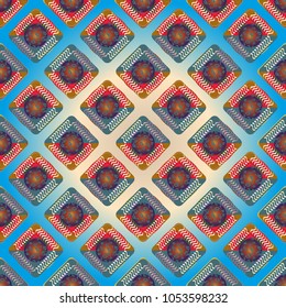 Doodle bisquit cookie or cracker background. Cookie seamless pattern