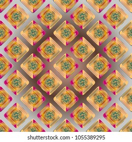 Doodle bisquit cookie or cracker background. Cookie seamless pattern
