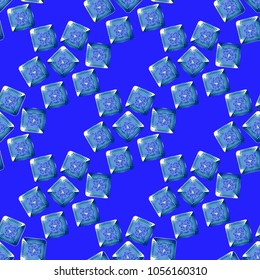 Doodle bisquit cookie or cracker background. Cookie seamless pattern