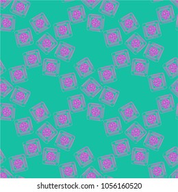 Doodle bisquit cookie or cracker background. Cookie seamless pattern