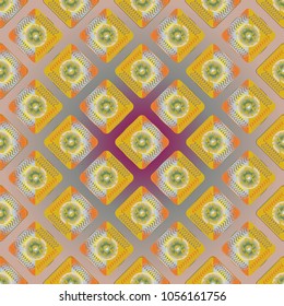 Doodle bisquit cookie or cracker background. Cookie seamless pattern