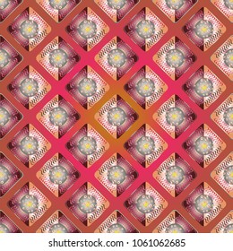 Doodle bisquit cookie or cracker background. Cookie seamless pattern