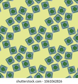 Doodle bisquit cookie or cracker background. Cookie seamless pattern