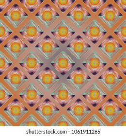 Doodle bisquit cookie or cracker background. Cookie seamless pattern