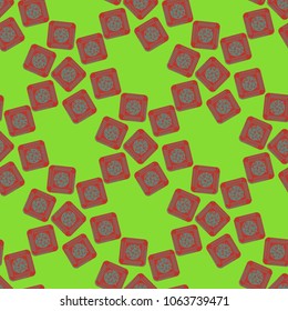 Doodle bisquit cookie or cracker background. Cookie seamless pattern