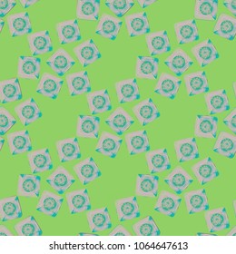 Doodle bisquit cookie or cracker background. Cookie seamless pattern
