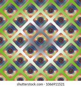 Doodle bisquit cookie or cracker background. Cookie seamless pattern