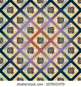 Doodle bisquit cookie or cracker background. Cookie seamless pattern