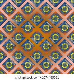 Doodle bisquit cookie or cracker background. Cookie seamless pattern