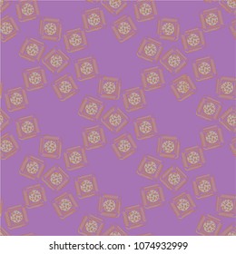Doodle bisquit cookie or cracker background. Cookie seamless pattern
