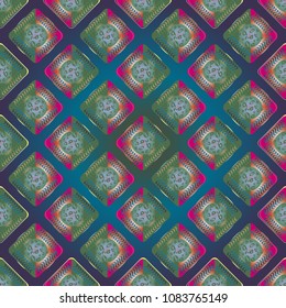 Doodle bisquit cookie or cracker background. Cookie seamless pattern