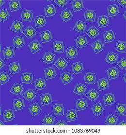 Doodle bisquit cookie or cracker background. Cookie seamless pattern